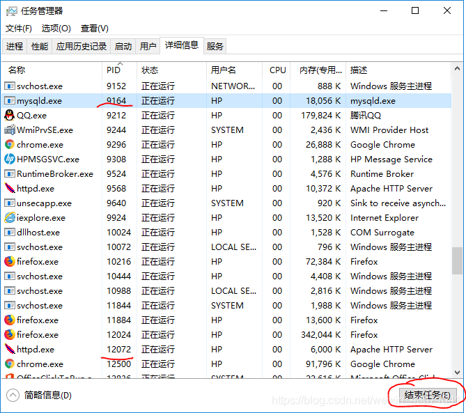 phpstudy mysql启动后停止  3306占用解决办法